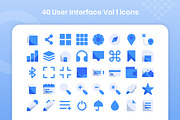 40 Interface Vol 1 - Flat, an Emoji Icon by Kmg Design (Thumbnail 2 of 2)