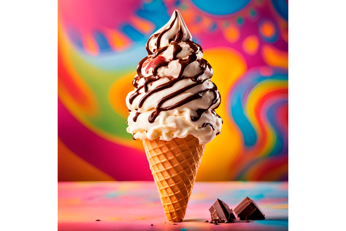SET Ice Cream Sweet Dessert, a Background Graphic by IrySha (Photo 2 of 8)