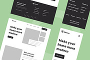 Interior Design Wireframe Website, a Wireframe Template by INSPR STD (Thumbnail 5 of 7)