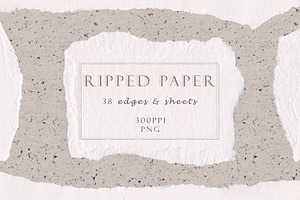 Ripped Watercolor Paper Pack