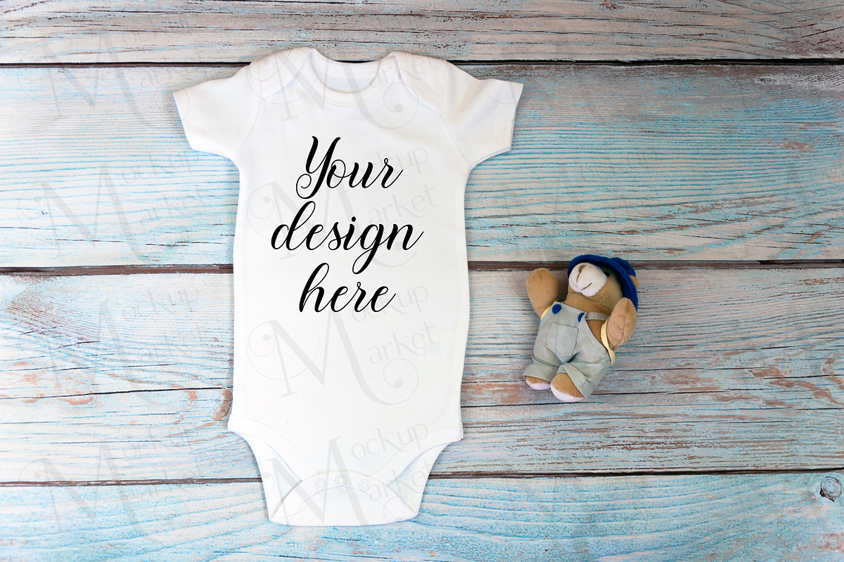 29 Baby Bodysuit mockup bundle., a Print Template by MockupMarket (Photo 9 of 30)