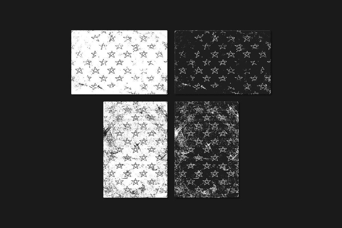 Stars - 44 Grunge Patterns, a Pattern Graphic by Tustan (Photo 9 of 10)