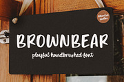 Brownbear - Playful Handbrushed Font, a Script Font by Letterative Studio (Thumbnail 1 of 7)