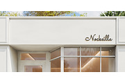 Store Facade Signage Logo Mockup, an Advertising Mockup by Mockthethics. (Thumbnail 3 of 4)