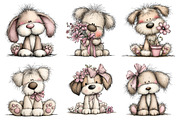 Whimsical easter dogs clipart, an Illustration by SinaCreation (Thumbnail 5 of 11)