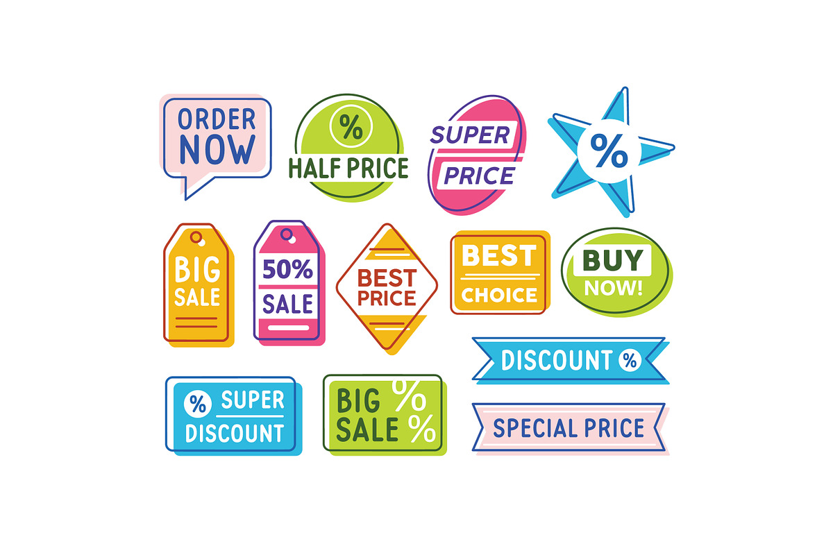 Sale and special offer labels, an Object Graphic by Good Studio (Photo 5 of 6)