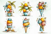 Whimsical Summer Beach Ice Cream, an Object Illustration by Creative Art (Thumbnail 5 of 8)