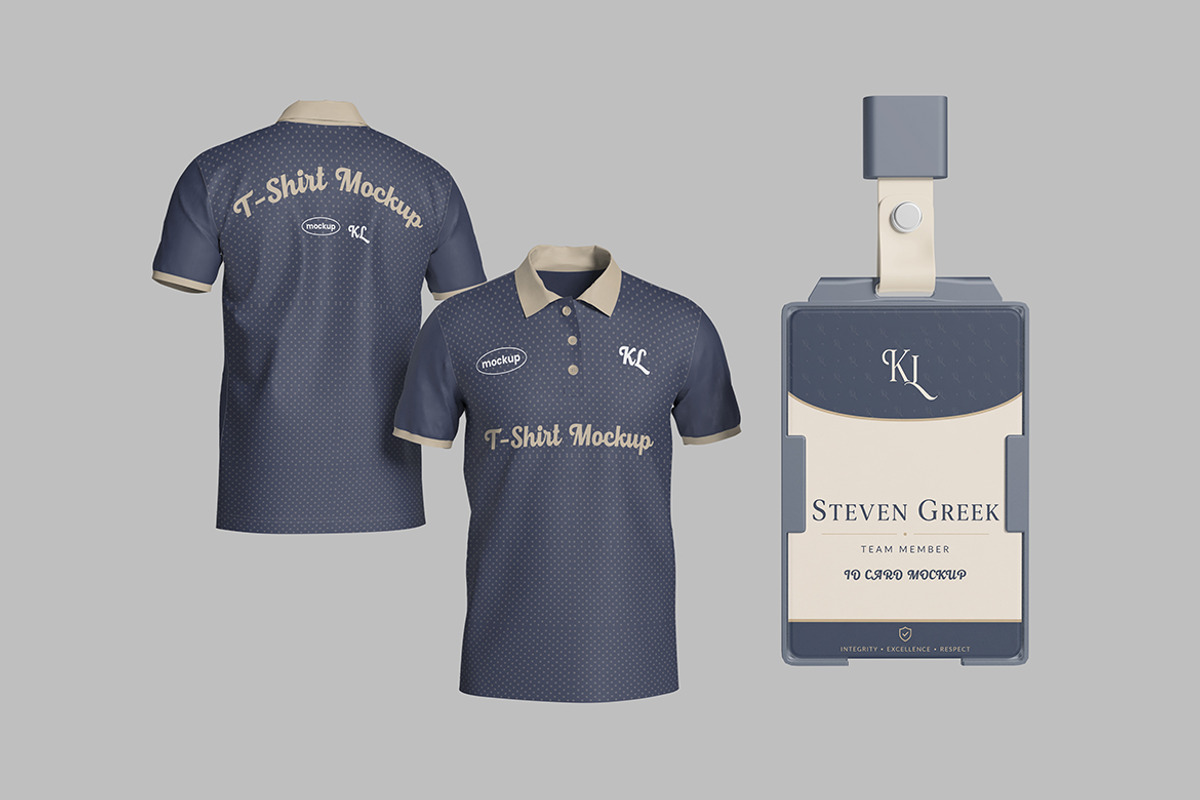 ID Card and Uniform Mockup, a Shirt Mockup by My Code Std (Photo 4 of 5)