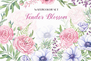 Tender Blossom Watercolor