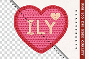 Faux Crochet Valentine Bundle PNG, a Seasonal Illustration by Craftsbeefy (Thumbnail 3 of 6)