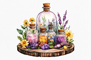 Watercolor Toile Witch Clipart, an Illustration by Canvas Craft (Thumbnail 7 of 8)
