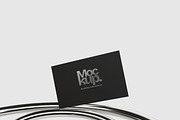 Metalic Business Card Mockup, an Advertising Mockup by Mockthethics. (Thumbnail 1 of 2)