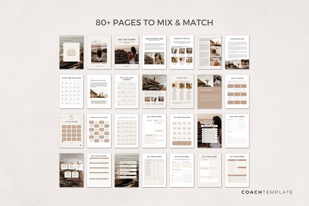 Self Care Planner Journal Template, a Marketing Template by COACHTEMPLATE (Photo 9 of 13)
