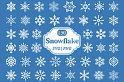 Snowflake Vector SVG PNG Clipart, a Seasonal Illustration by Kusumaillustration (Thumbnail 1 of 11)