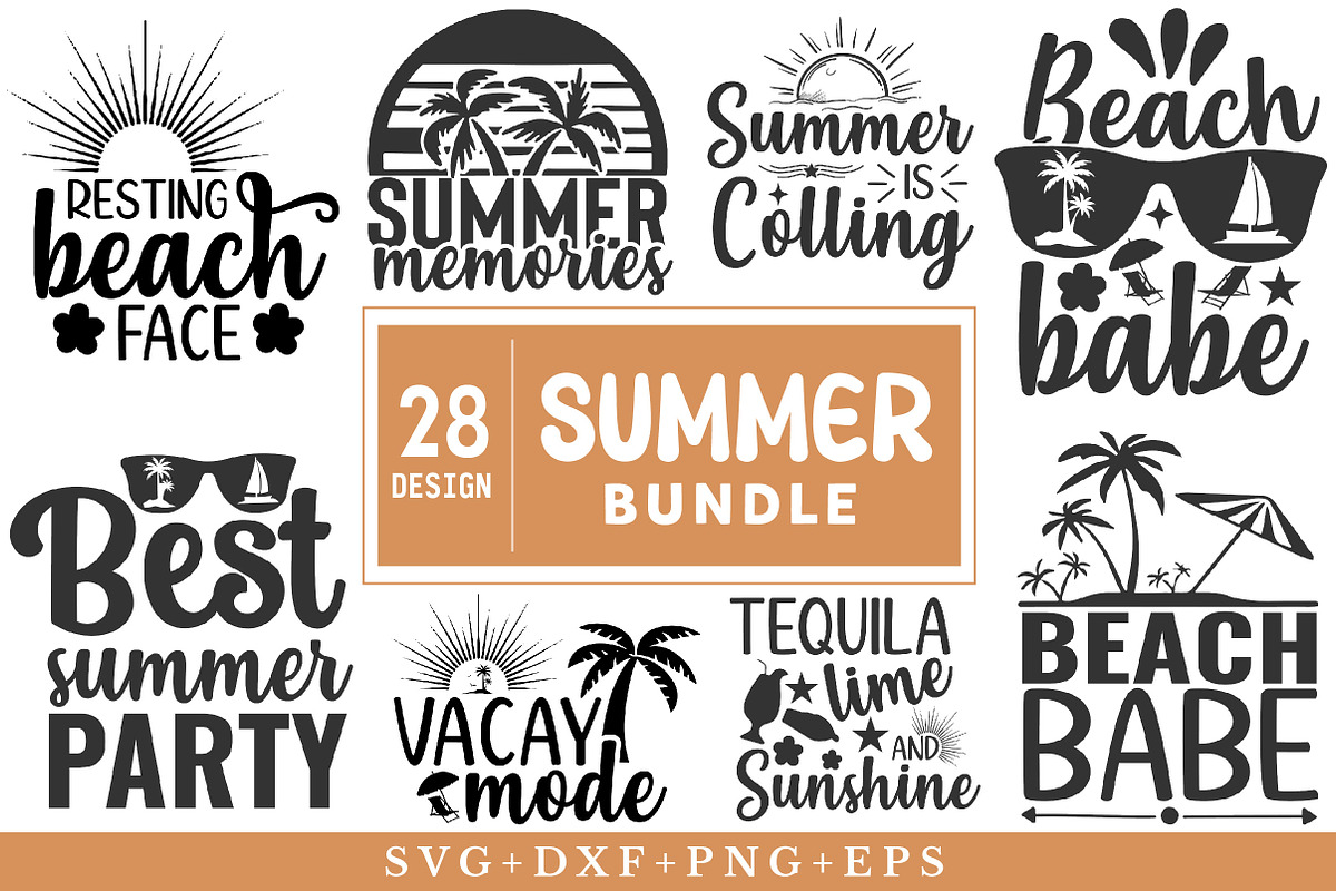 Summer SVG Bundle, a Seasonal Illustration by Libby Wishes (Photo 1 of 3)