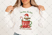 Funny Cute Snowman Png Christmas PNG, an Illustration by Craft Nest (Thumbnail 2 of 6)
