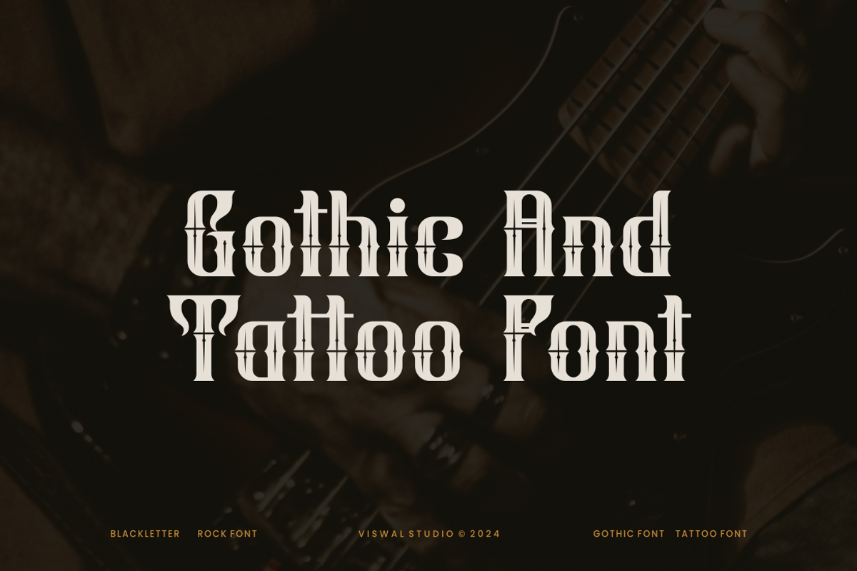 Scream Steam - Gothic Blackletter, a Blackletter Font by Viswal Studio (Photo 4 of 7)