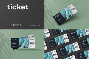 Ticket Mockup, a Product Mockup by dpi