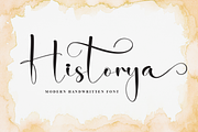 Historya | Script Font, a Handwritten Font by Scratchones (Thumbnail 1 of 9)