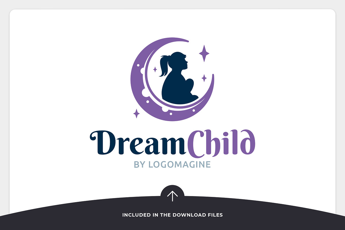 Dream Child - Girl Logo Template, a Branding & Logo Template by LOGOMAGINE (Photo 8 of 16)