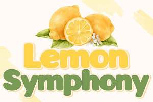 Lemon Symphony - Display Handwritten