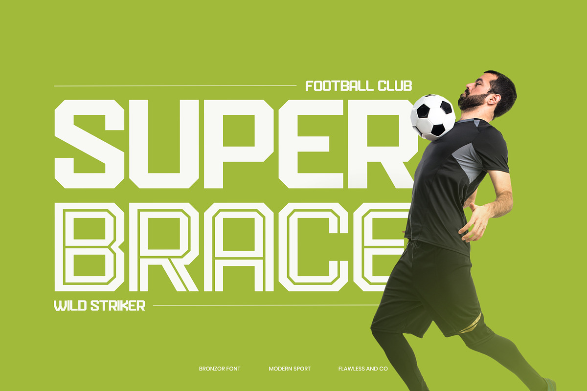 Bronzor - Sport Display Font, a Font by Flawless And Co (Photo 4 of 10)
