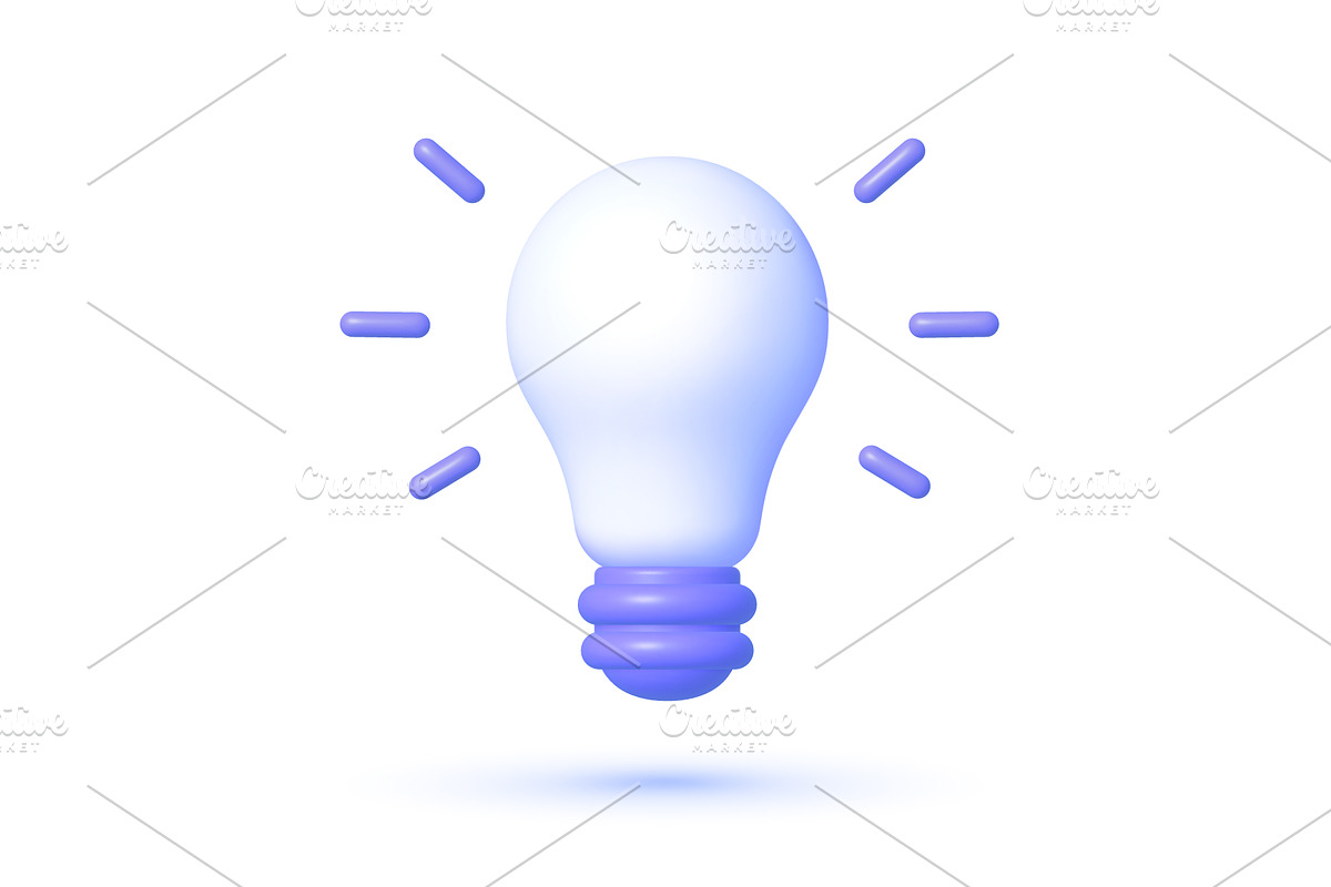 Bulb 3D Vector, an Object Illustration by Soifer Design