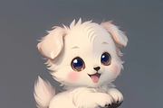 Procreate Cute Chibi Dogs Stamps, a Brush Add-On by OneBerryCreations (Thumbnail 7 of 9)