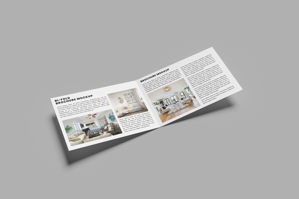 A4 Bi-Fold Brochure Landscape Mockup, an Advertising Mockup by GraphicWindow (Photo 2 of 7)