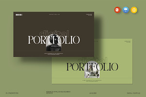 Digital Portfolio Presentation, a Presentation Template by evgenystudio