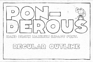 Ponderous - Regular Outline