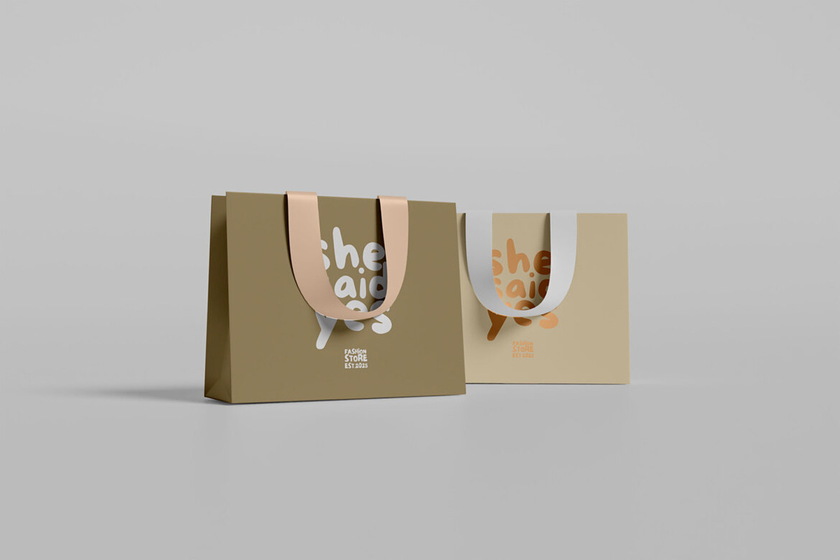 Realistic Paper Bag Mockup PSD, a Merchandise Mockup by MA-KING_ART (Photo 2 of 4)