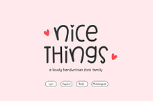 Nice Things - Valentine's Day Font