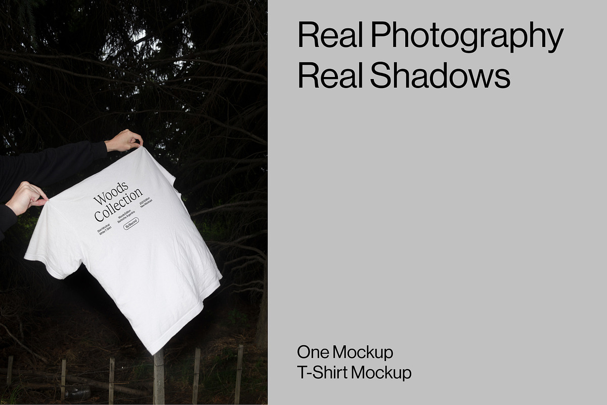 Woods Collection T-Shirt Mockup 1, a Shirt Mockup by By Beyond (Photo 3 of 4)