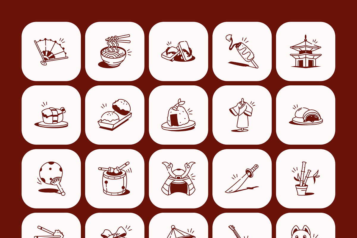 Japanese Drawing Illustration, an Outline Icon by Vectors Market (Photo 7 of 8)