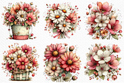 Whimsical Spring Flowers Clipart, an Illustration by Craft Nest (Thumbnail 5 of 11)