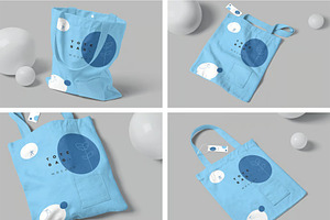 Canvas Tote Bag Mockup, a Packaging Mockup by megostudi0