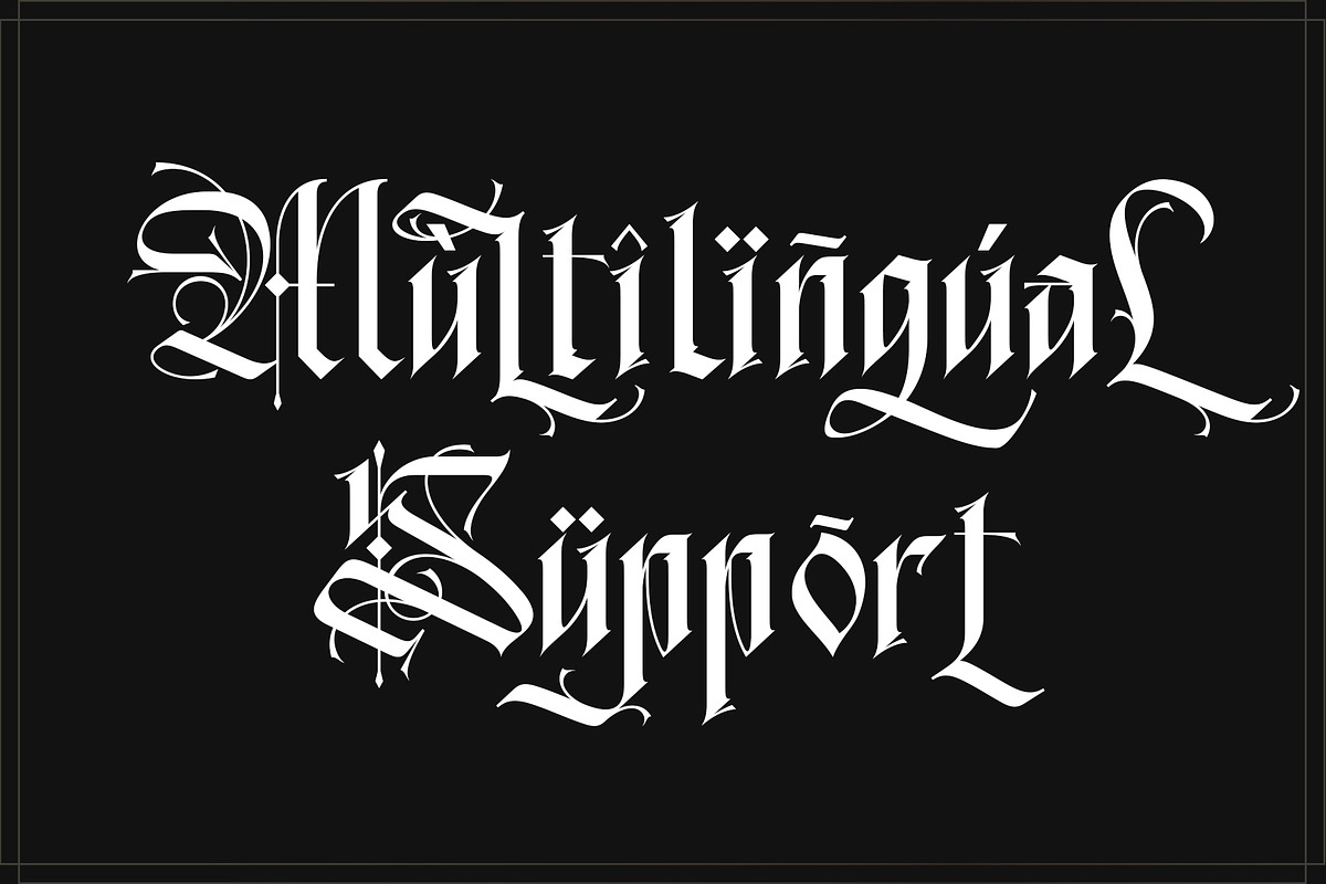 Blacker Spirit, a Blackletter Font by Letterara (Photo 11 of 15)