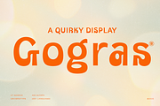 UT Gogras - A Quirky Display Font, a Sans Serif Font by Universitype (Thumbnail 1 of 11)
