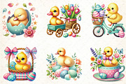 Vintage Easter Duck Sublimation PNG, an Illustration by DreamCafeArt (Thumbnail 2 of 5)