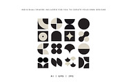 Curvy Abstract Geometric shapes, a Pattern Graphic by Mazarine Silver (Thumbnail 8 of 9)