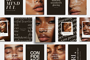 Skincare Quotes Instagram Templates, a Social Media Template by COCO Designs (Thumbnail 1 of 17)
