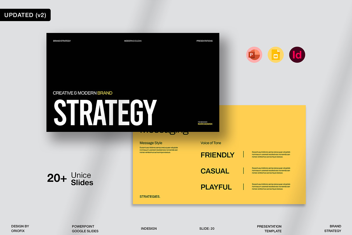 Brand Strategy Presentation Template, a Presentation Template by Oriofix (Photo 1 of 11)