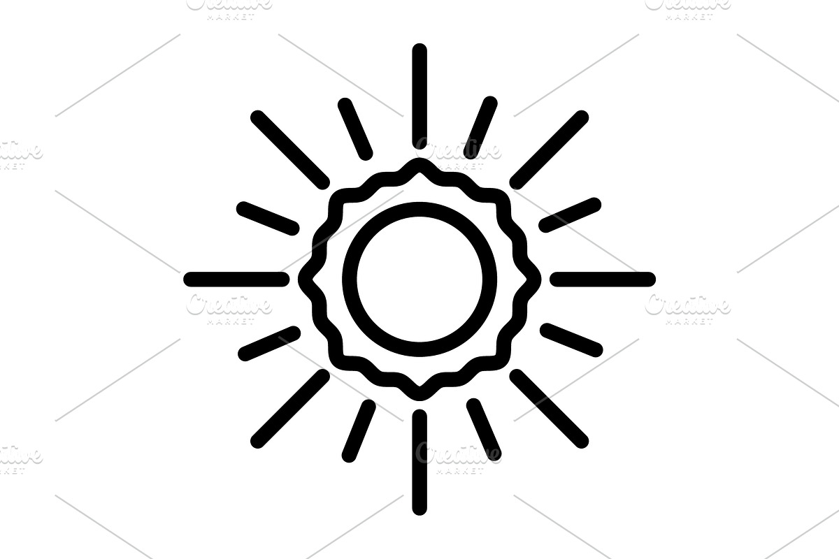 Sun phoebus black icon, an Outline Icon by Creative priyanka
