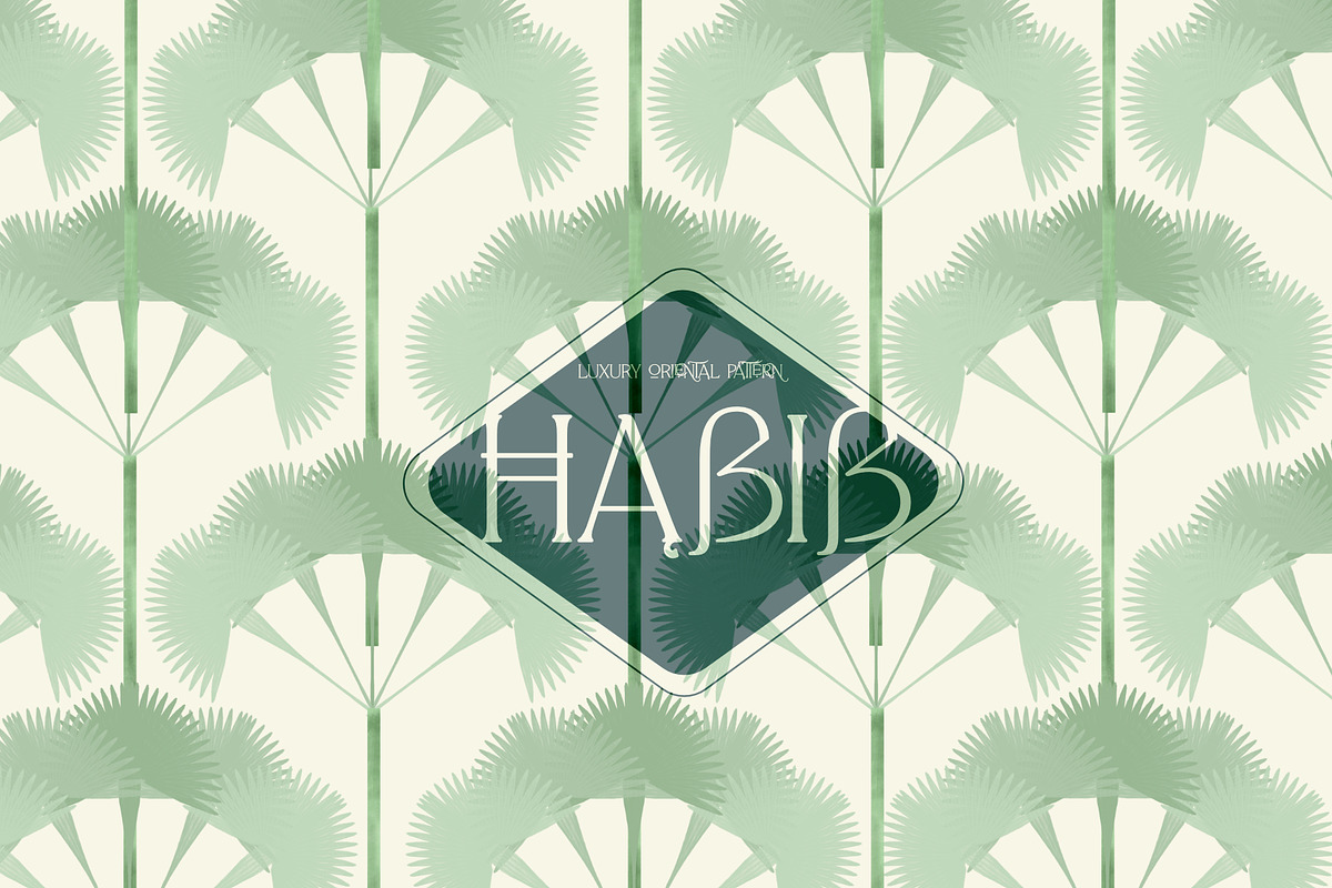 Habib, Luxury Oriental Pattern, a Pattern Graphic by Nocito Design