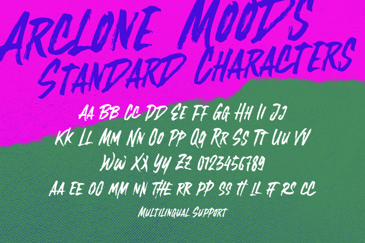 Arclone Moods - Dry Brush, a Font by Letterhend Studio (Photo 5 of 9)