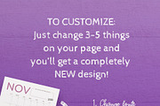 2022-2024 Calendar InDesign Template, a Templates & Theme by Janice Designs (Thumbnail 7 of 8)