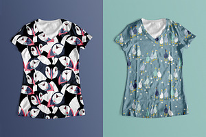 Seamless Patterns With Birds