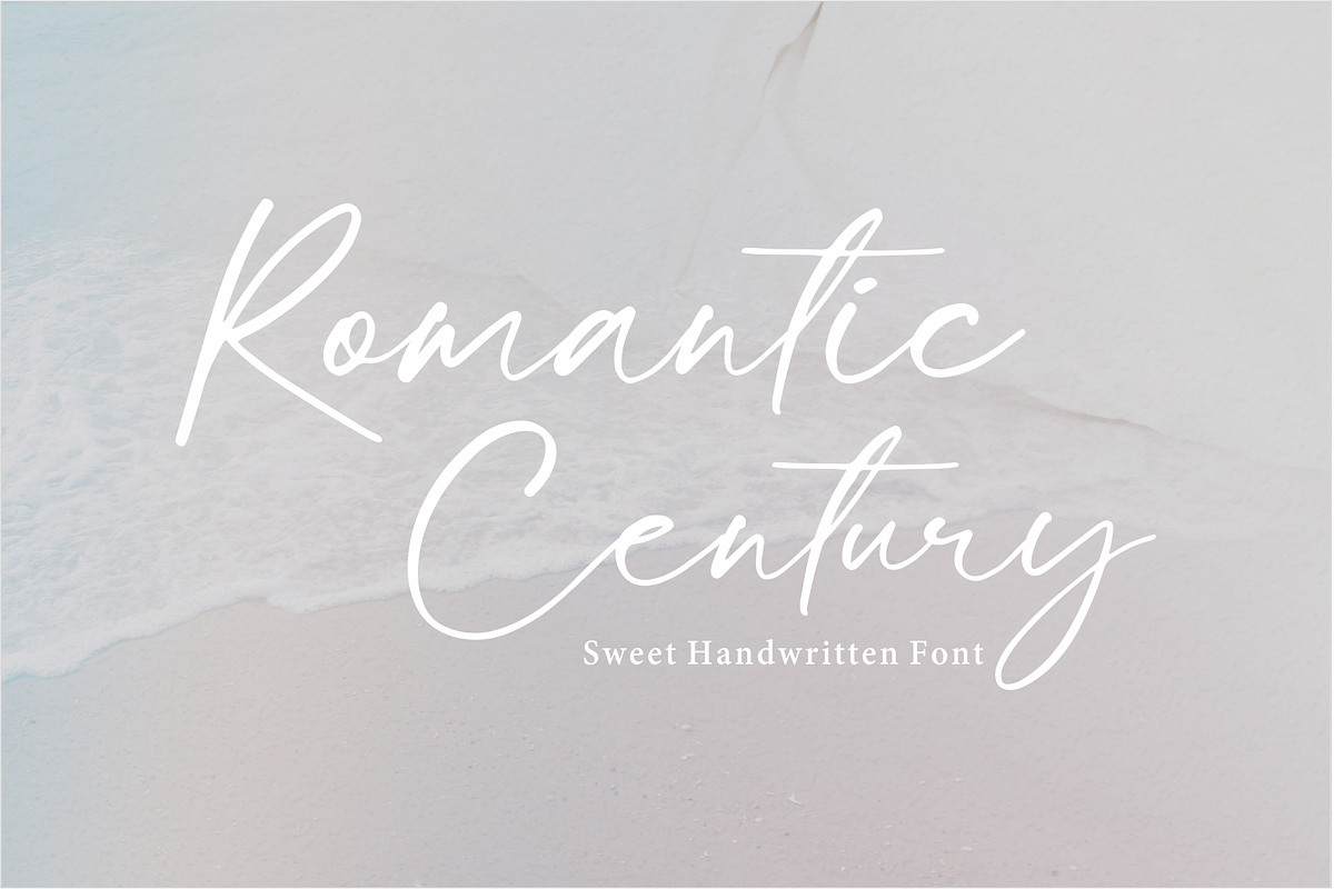Romantic Century, a Script Font by ipam satria (Photo 1 of 6)