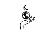 Hand Globe Silhouette Bundle, an Illustration by Designs_River (Thumbnail 20 of 31)